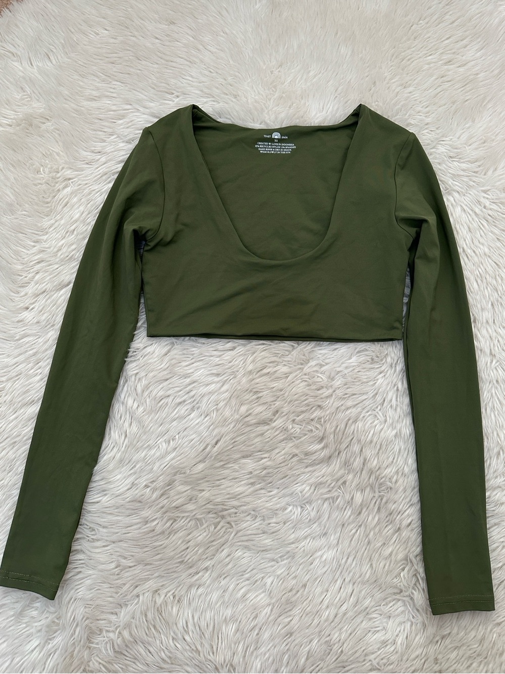 Toast Swim Long-Sleeve Scoop Swim Top